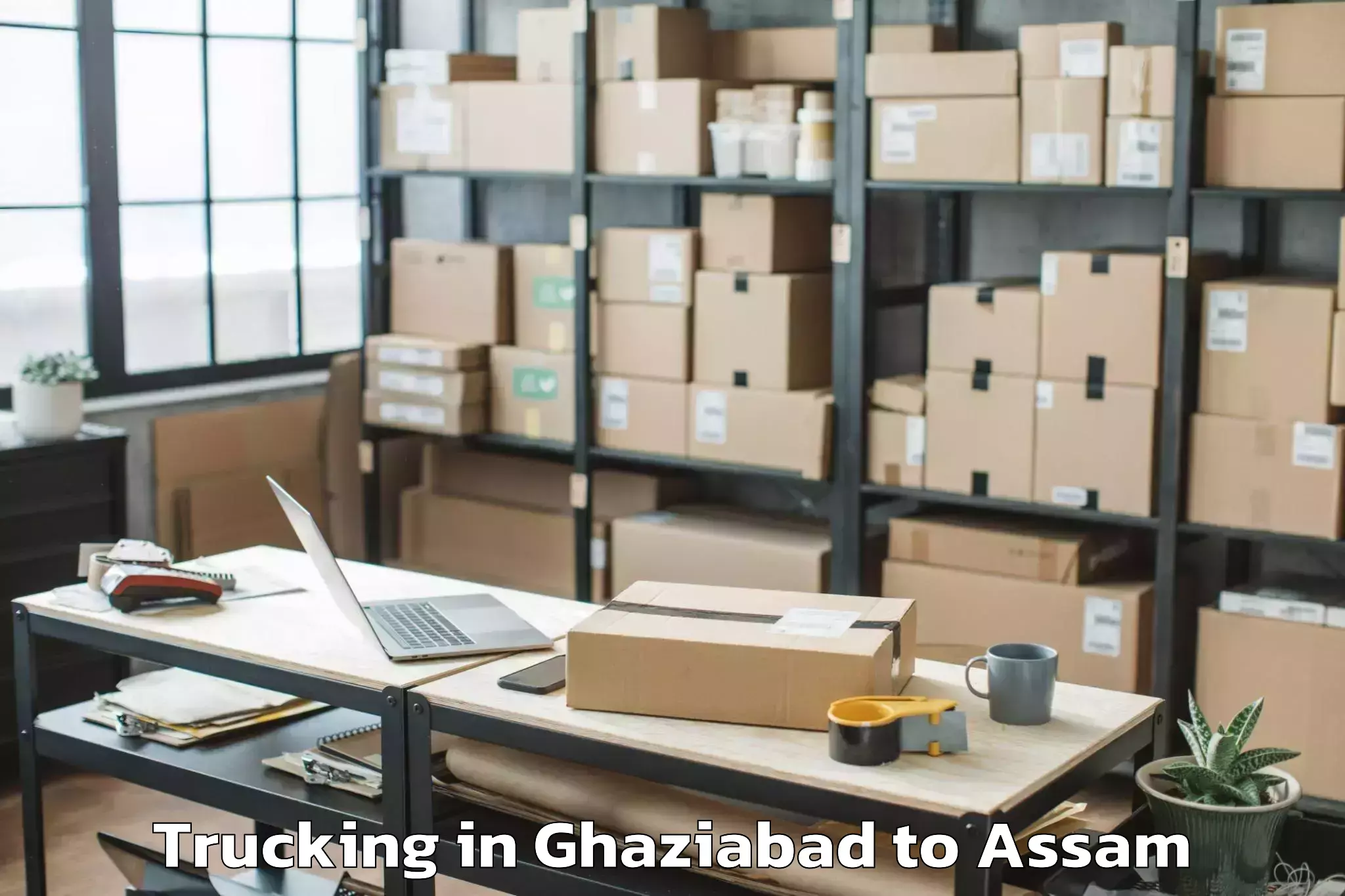 Hassle-Free Ghaziabad to Lumding Trucking